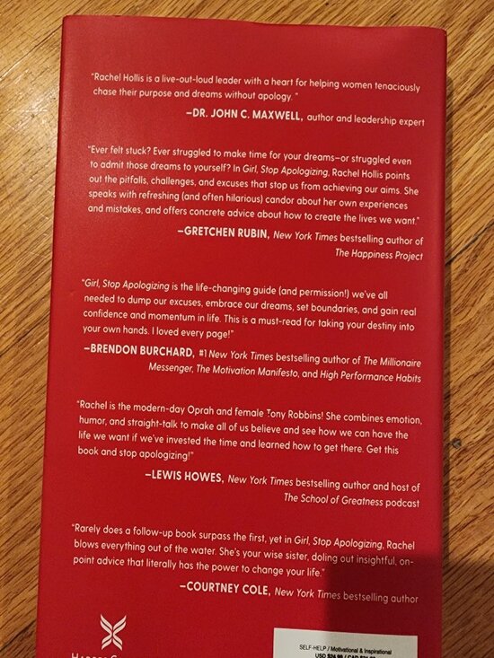 Rachel Hollis Girl Stop Apologizing Hardcover Self Help Book - Picture 6 of 10